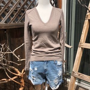 Banana Republic V Neck Merino Wool Sweater